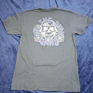 Vans grey skull streetwear tee‎ medium